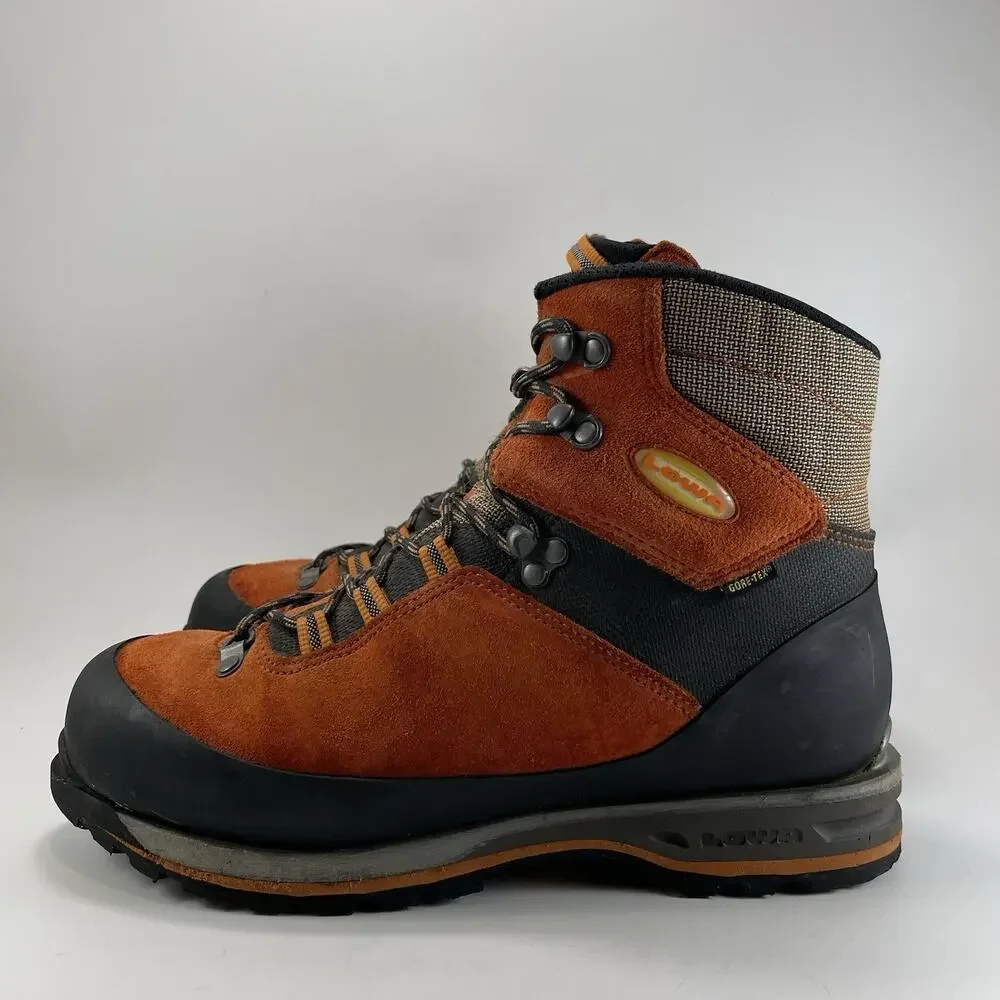 Lowa Cevedale Pro GTX Boots Mens Size 8/41 Orange Black Mountaineering Hiking
